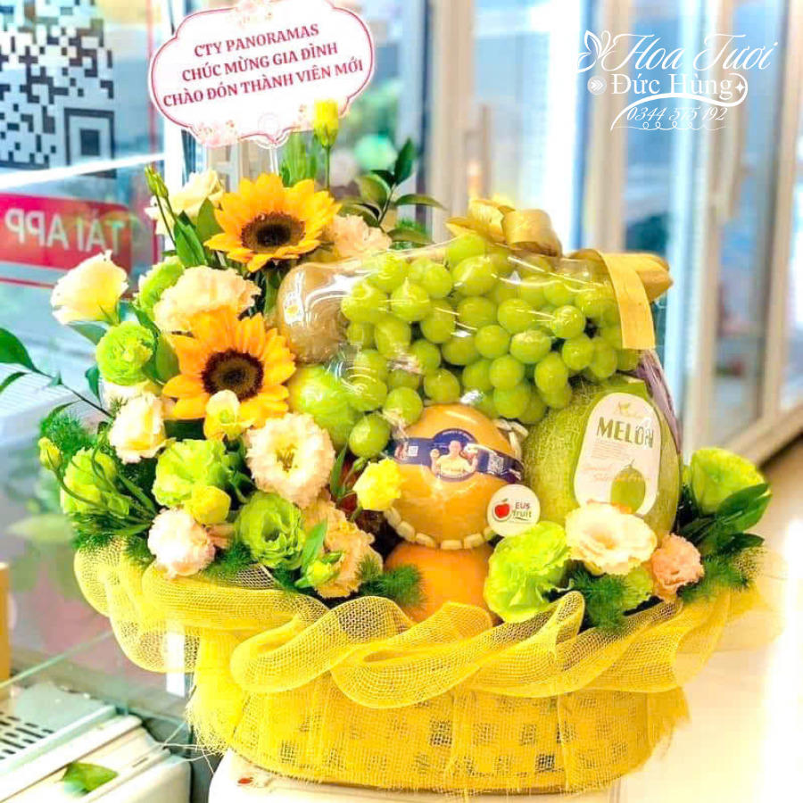 Giỏ Hoa Quả Tặng Sinh Nhật 009